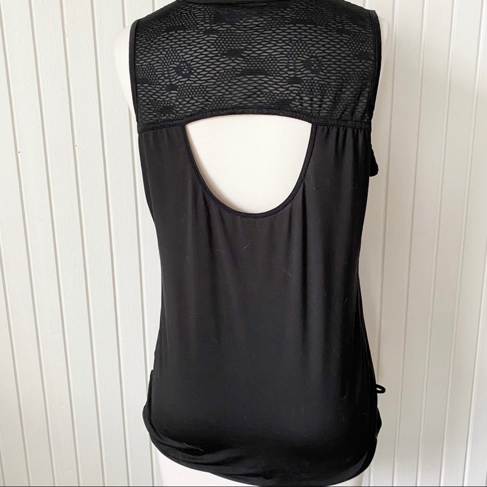 Nanette Lepore Floral Print Mesh Workout Tank Top Size Large - Picture 8 of 11